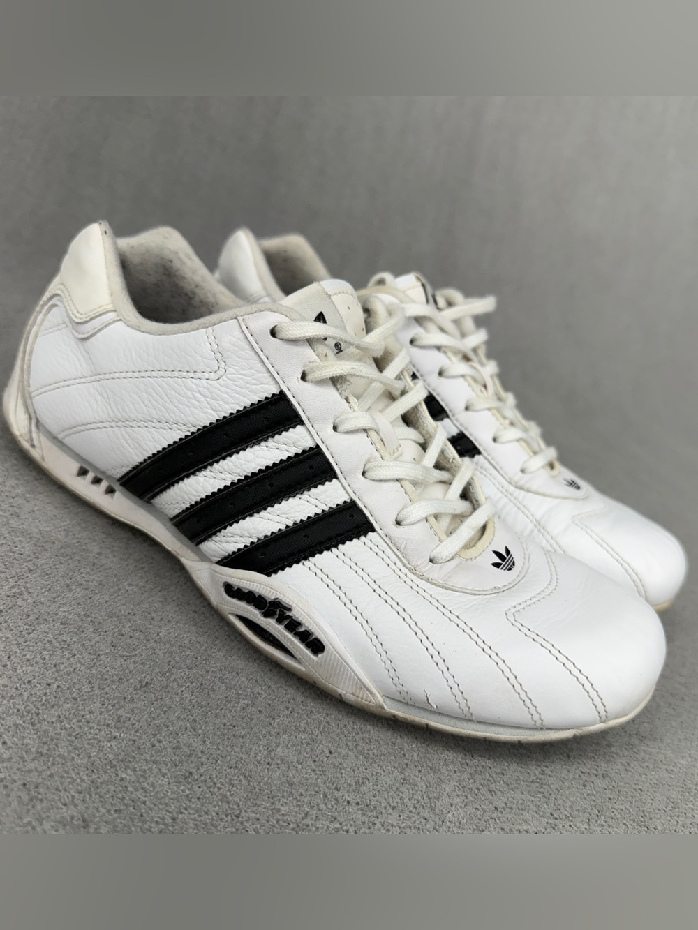 Y2K Team Adidas Racing Driving Shoes Men 6 Goodyear Leather Low Athletic Sneaker